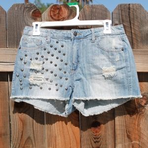 Denim shorts